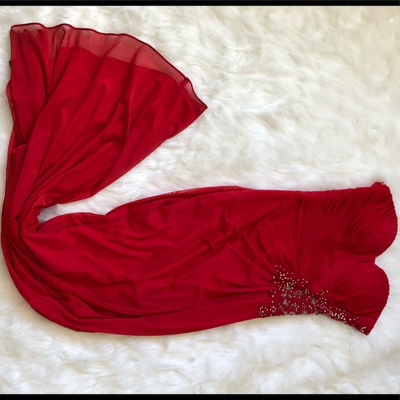 NORDSTOM : Formal Red Dress size 0 - Picture 1 of 7
